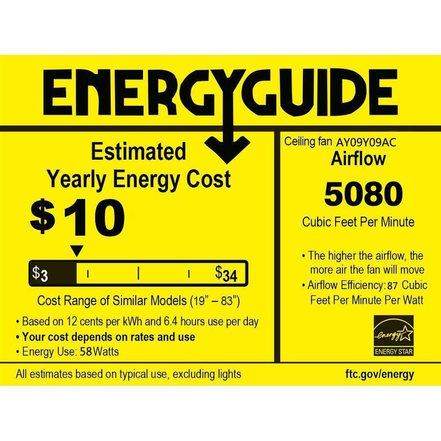 Dark Antique Copper Finish Crystal Ceiling Fan and Light - Remote 52in 5-Blade