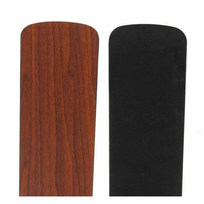 Blue Stained Glass Tiffany Style 52in Ceiling Fan - Pull Chain 2 Color Blades