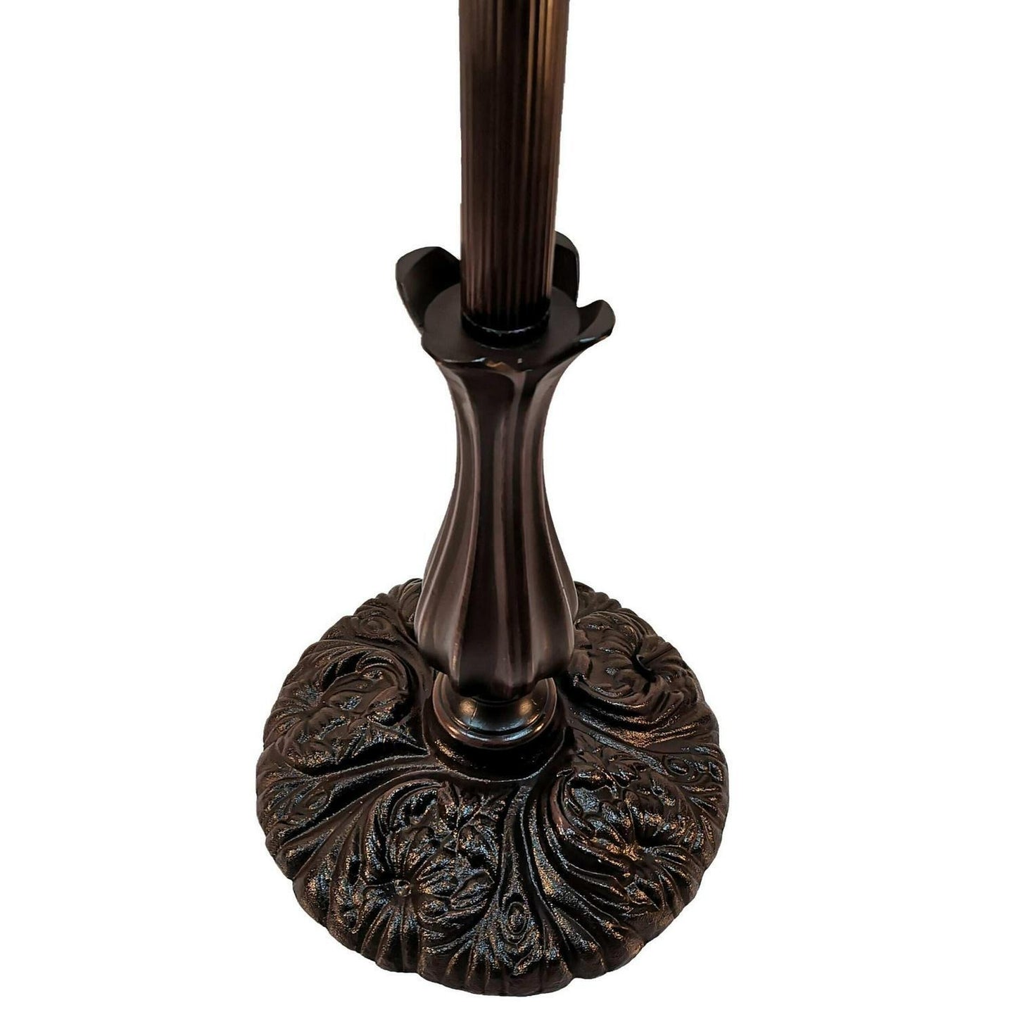 Roses Floral Tiffany Style Floor Lamp Arched 62in Tall Stained Glass Reading