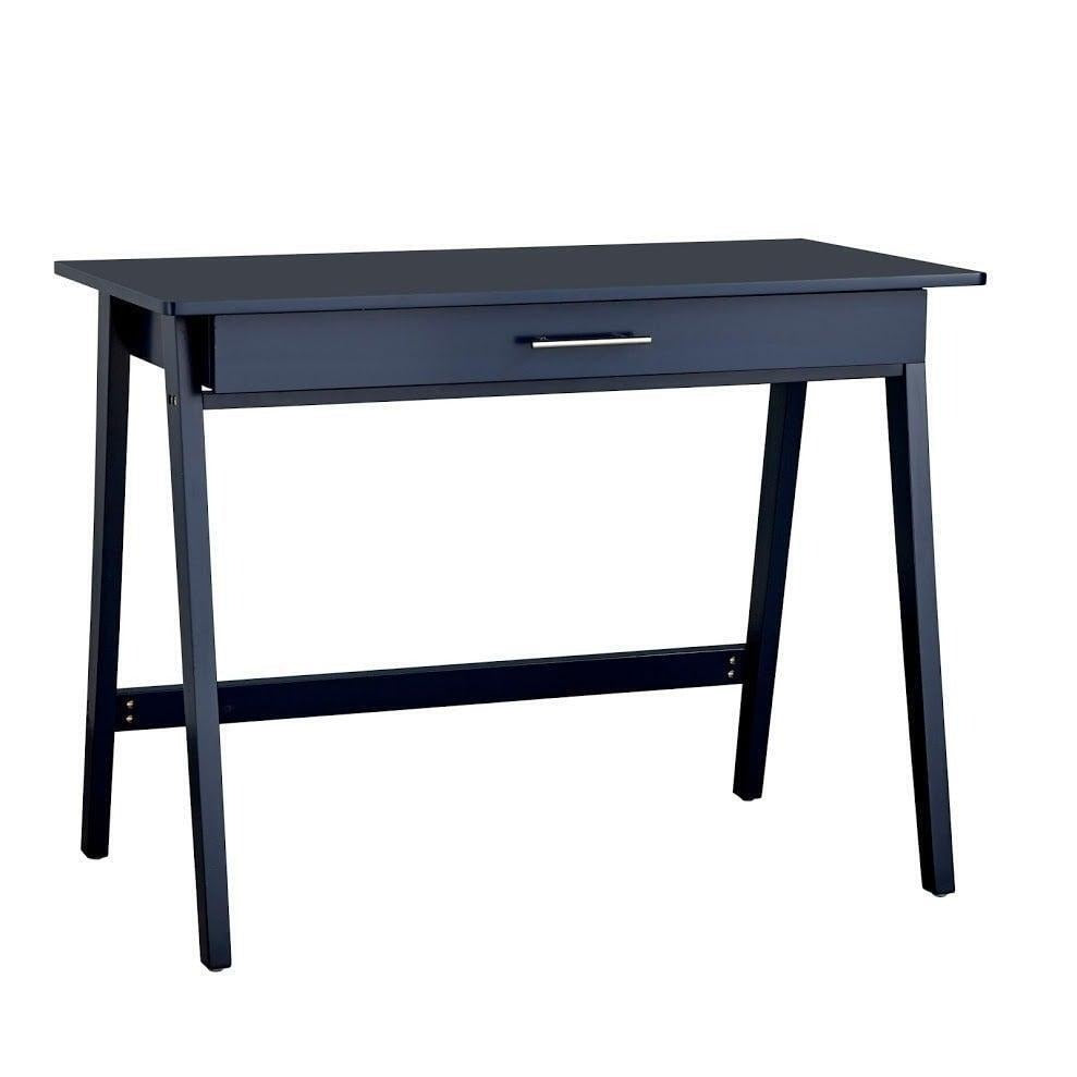 NAVY BLUE Minimalistic Style Desk with Drawer for Office Study Home Computer