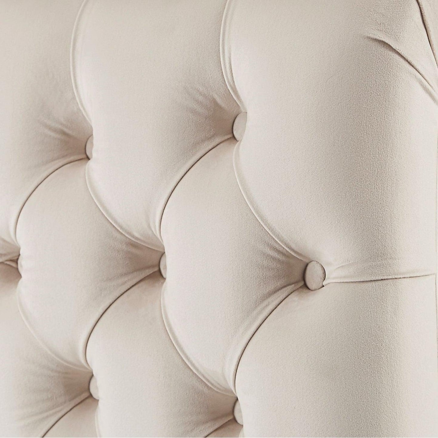 Beige Velvet Upholstered Oversized Chaise Lounge Chair Sofa and Matching Pillow