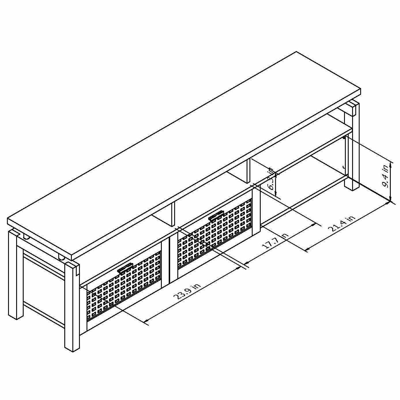 Espresso Finish Modern Media Entertainment Center TV Console Drop-Down Cabinets