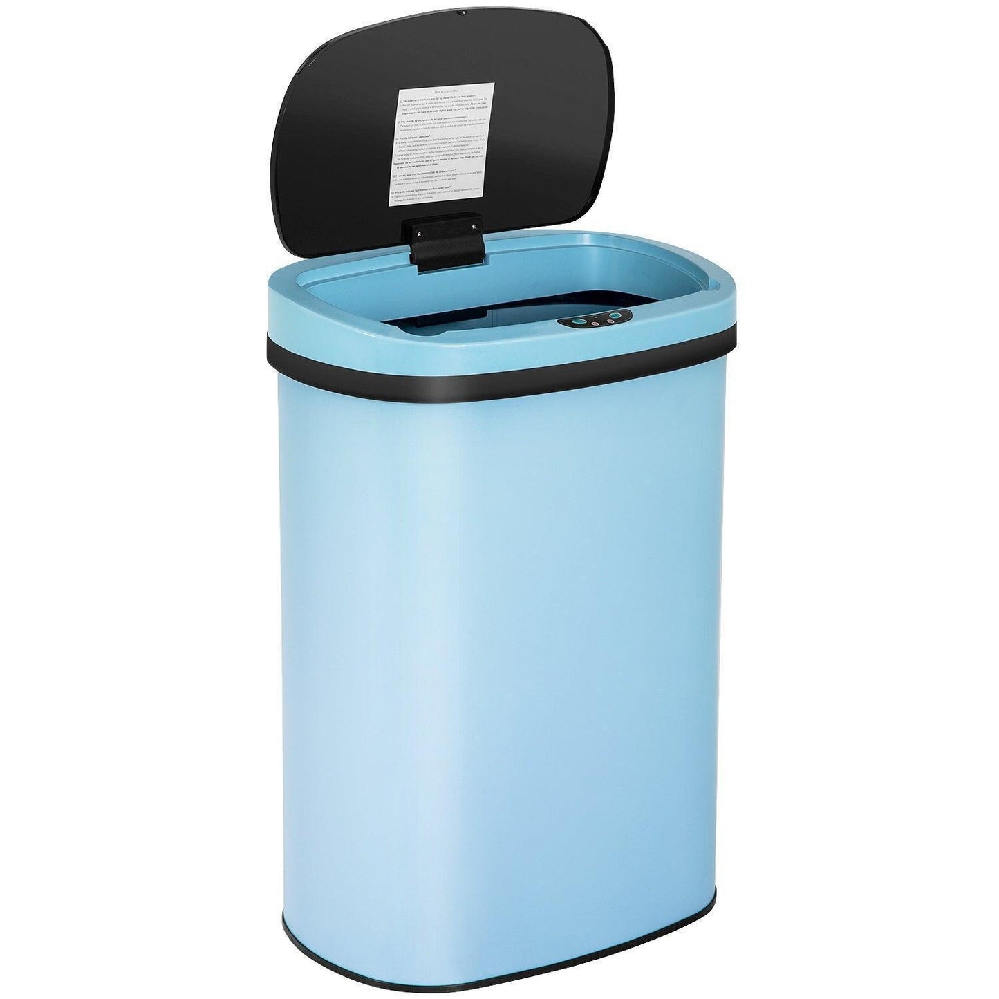 Auto Sensor Touchless Trash Can Kitchen Garbage Bin 50L/13G Stainless - in Blue