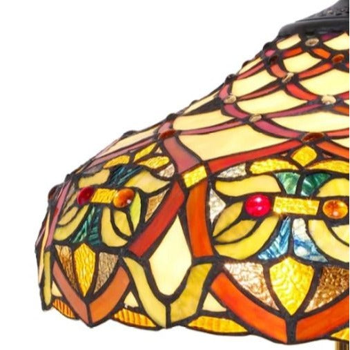 Tiffany Style Baroque Theme Stained Glass Floor Lamp