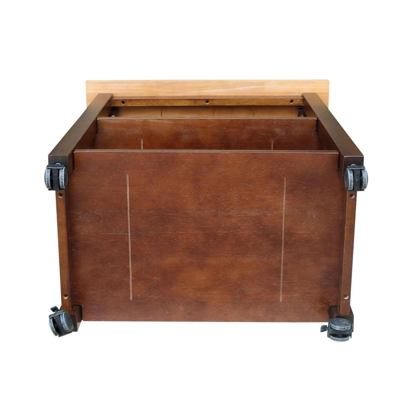 Solid Hardwood Kitchen Service Cart Tea Cart Espresso Finish