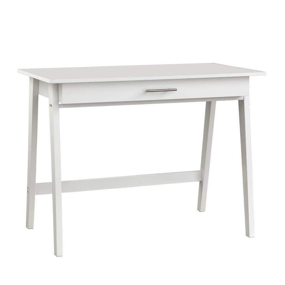 WHITE Minimalistic Style Desk with Drawer for Office Study Home Computer
