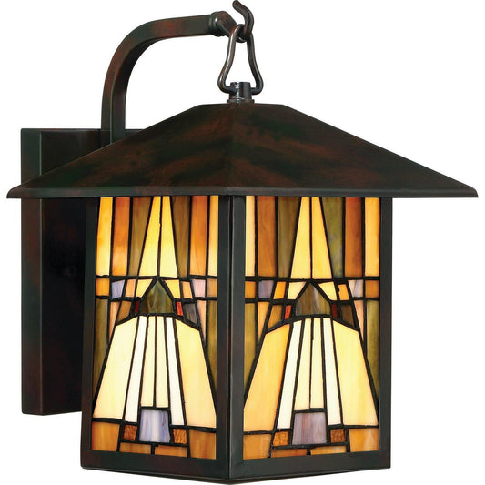 Outdoor Wall Sconce Porch Light Tiffany Style Stained Glass