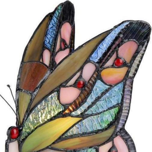 Stained Glass Tiffany Style Butterfly Accent Table Lamp Nightlight